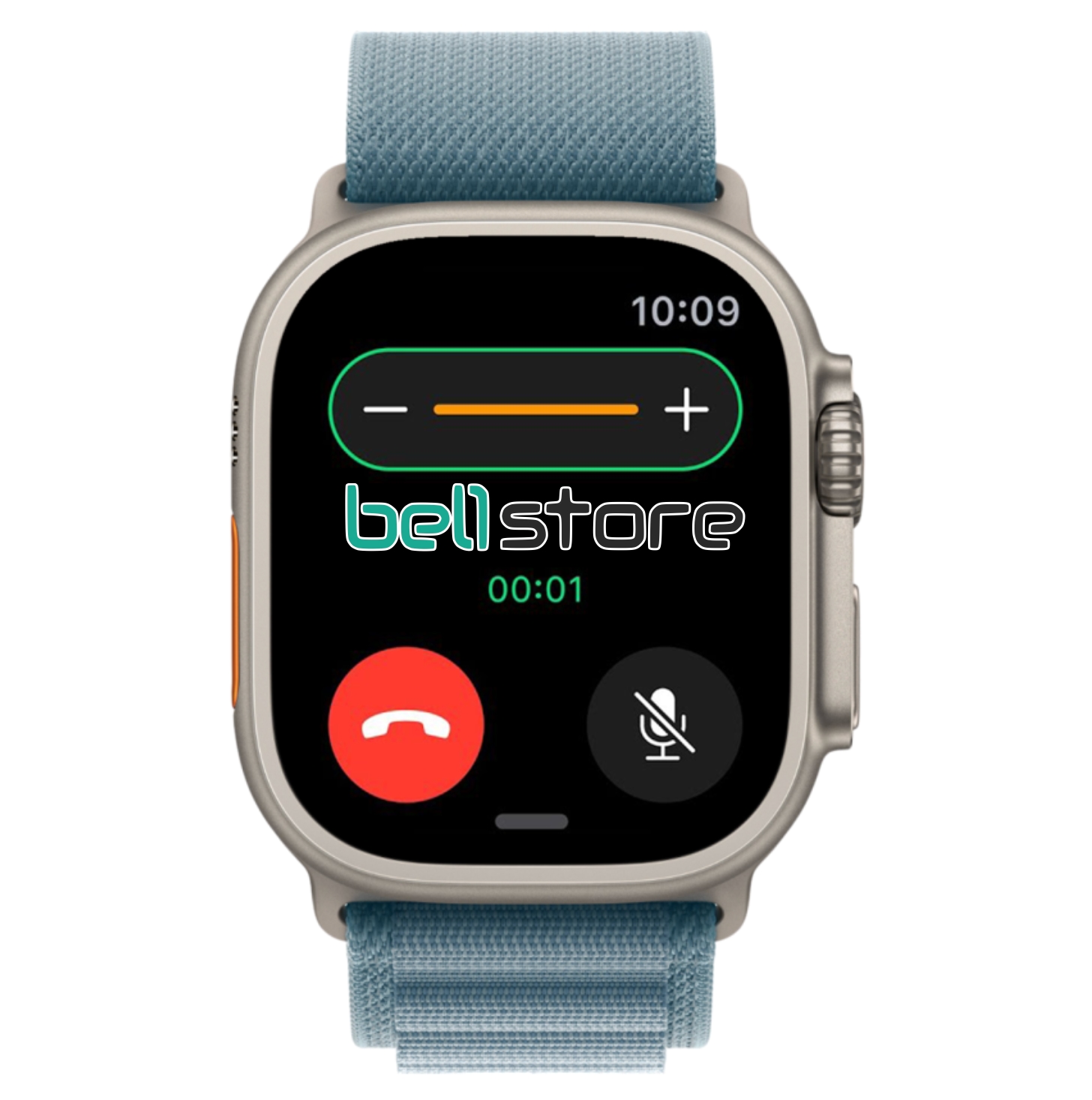 Часы Apple Watch Ultra 3, 49 мм, титан светлого цвета, ремешок Alpine голубого цвета (2025)