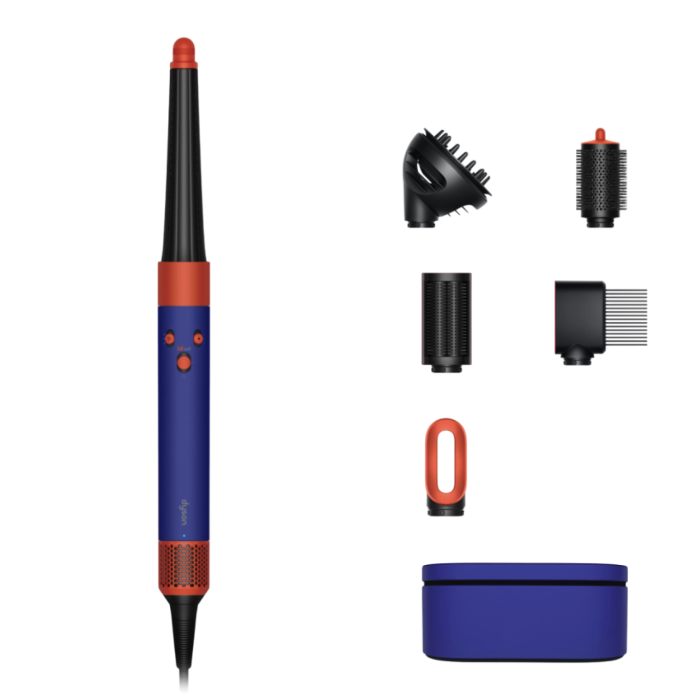 Стайлер Dyson HS08 Hairstyler Airwrap i.d. Curly+Coily (Vinca Blue/Topaz Orange) (2024)