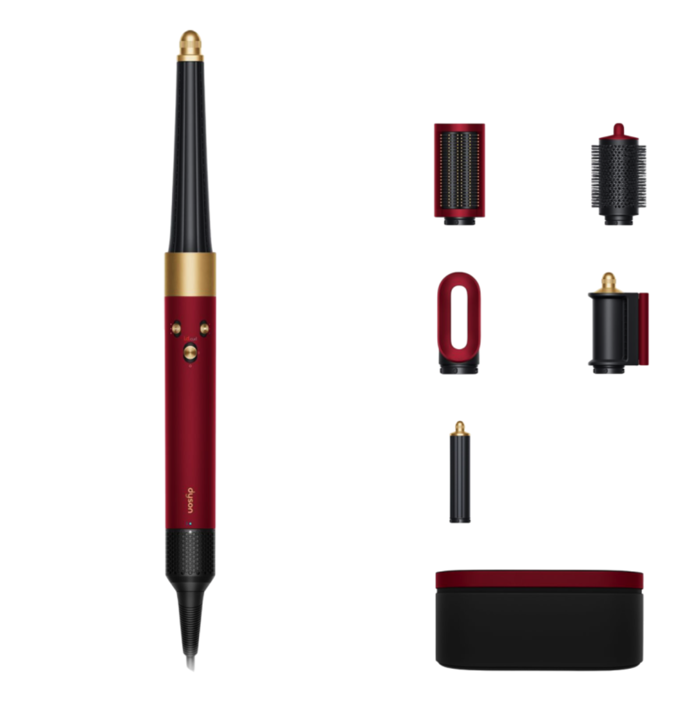 Стайлер Dyson HS08 Hairstyler Airwrap i.d. Straight+Wavy (Red Velvet/Gold) (2024)