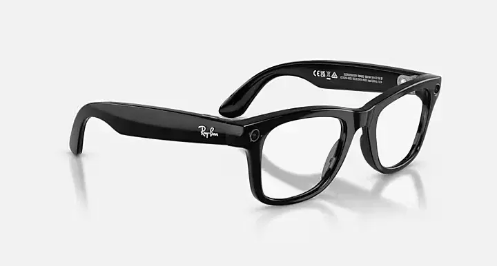 Ray-Ban Skyler Gen 2 Shiny Black/Clear to Graphite Green Transitions